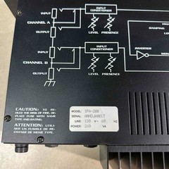 Crate Pro Audio SPA-200 Stereo Power Amplifier Vintage Tested 51026