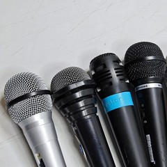 Lot of 10 Assorted Microphones – Untested, Various Models, No Packaging