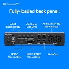 PreSonus Quantum HD 2 20 x 24, 32-bit / 192 kHz USB-C Audio Interface 2
