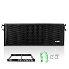 Proreck Dual 10“ Full Range 20000W P.M.P.O Powered Line Array Speaker set