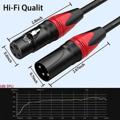 XLR Cable Male to Female Balanced Audio Microphone Cable for Mixer Speaker – USA