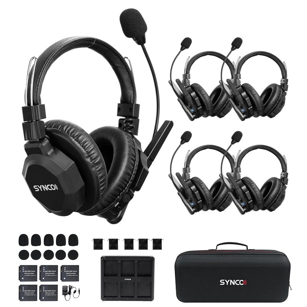 SYNCO Xtalk XMax5 X5 Wireless Intercom Headset Communication System 500m/1640ft