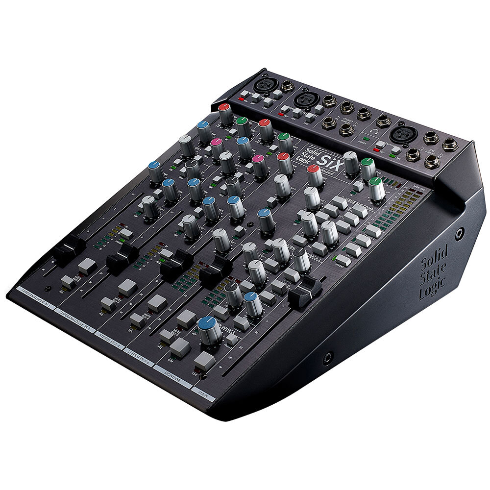 SSL SiX Six-Channel Small Format Desktop Mixer with Two SuperAnalogue Preamps