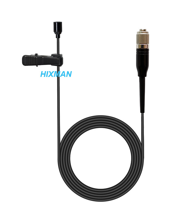 HIXMAN LM2 Omni Lavalier Lapel Mic For Audio Technica Transmitter cH-style Plug