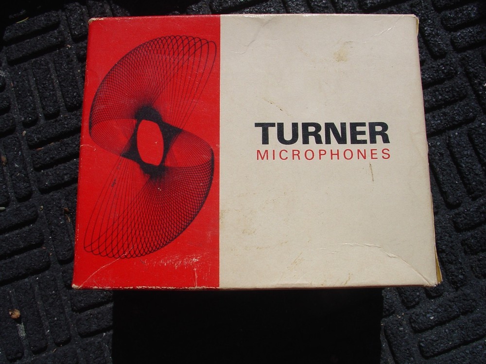 Vintage Turner Microphone Mic in Box Model 360 Ceramic Cedar Rapids IA Untested