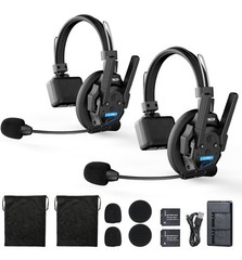 SYNCO XTALK XPRO2 Wireless Communication Headsets 2.4GHz 500m/1640ft 2 Person