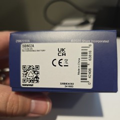 SHURE SB902A GENUINE 1350mAh Lithium-Ion Battery GLX-D Wireless GLXD1 GLXD2 MXW2