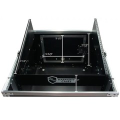 Harmony Case HCM6U DJ Pro Audio 10U Slant Top 8U Vertical Mixer Rack Case New