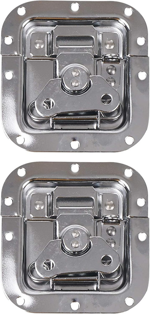 2-Pack Spring Loaded Recessed Medium Butterfly Latches, for Road Flight Case