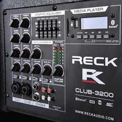 proreck 12-Inch 3200 Watt DJ/PA System Powered Speaker Combo Set