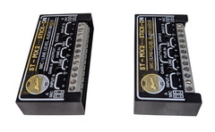 Lot of 2x Radio Design Labs ST-MX2 Stick on Mic Line Level Audio Mixers