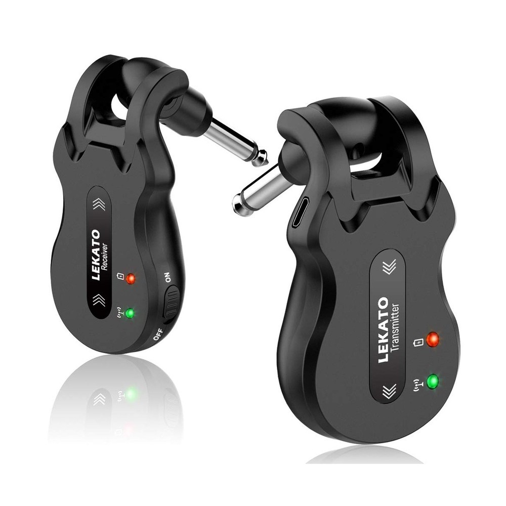 LEKATO Wireless Guitar System 5.8 Wireless Guitar Transmitter Receiver Rechar…