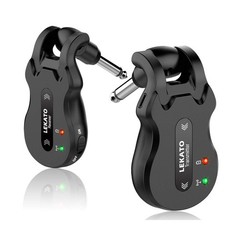 LEKATO Wireless Guitar System 5.8 Wireless Guitar Transmitter Receiver Rechar…