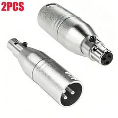XLR Adapter for Microphone Cable – 3 Pin XLR Male to Mini XLR Female Audio Jack