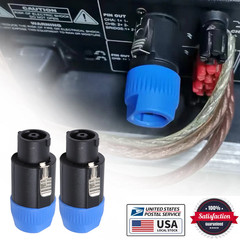 4 Pole Speakon Male Connector Audio Speaker Cable Adapter & NL4MP Female Socket