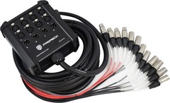 PRORECK 8-Channel Low Profile XLR Send Circuit Board Snake Cables, XLR Splitt…