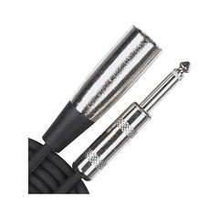 Rapco Horizon HiZ 14″ MaleXLR Male Cable Black 10 ft.