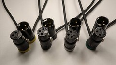 Low-Profile XLR 3pin Male to 3pin XLR Female Cable Audio Line Zaxcom Zoom 20inch
