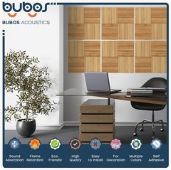 Eco-Friendly 6 Pack Acoustic Sound Panels – Decorative Self-Adhesive Solution=
