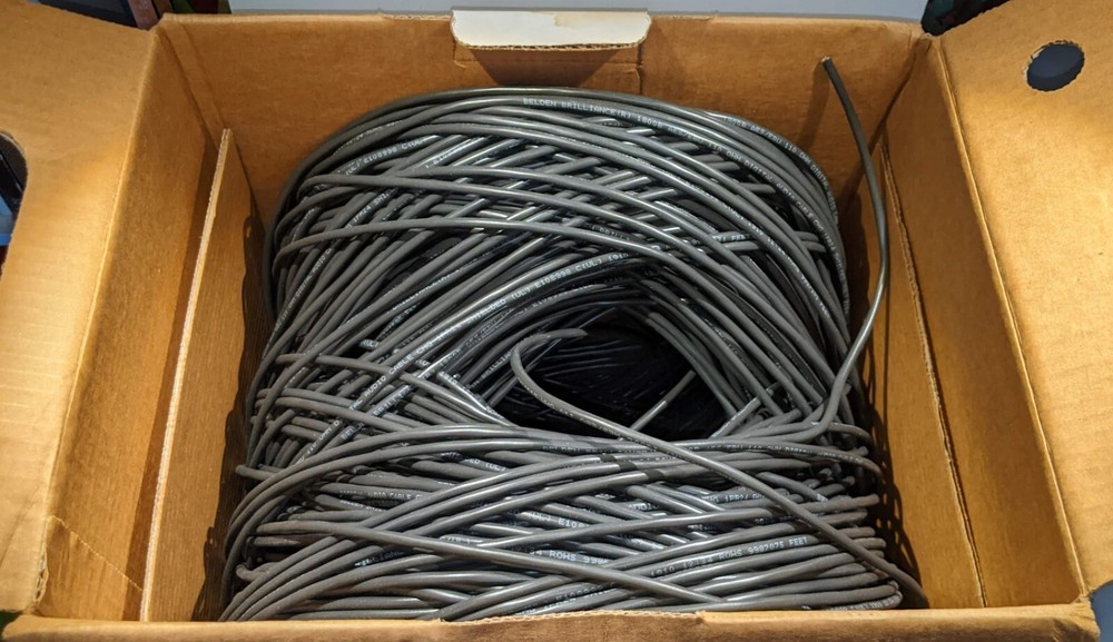 Belden 1800B Audio Cable for Digital AES/EBU & Analog – 50 ft raw cable – NEW