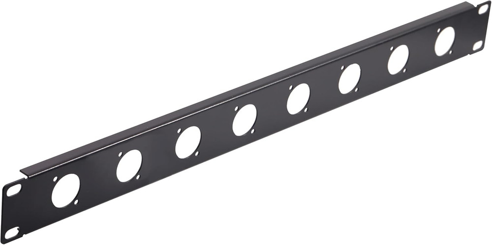 1U8D XLR HDMI Audio Rack Mount Panel for 19″ Studio Equipment Enclosure