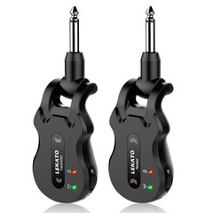 LEKATO Wireless Guitar System 5.8 Transmitter Receiver Black