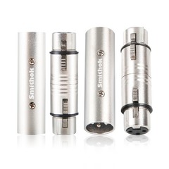 XLR Connector Kit 4 Pack Male to Male Female Couplers Audio Mixer Microphone Amp