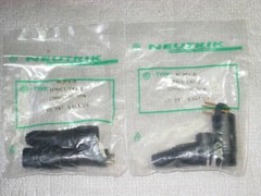 2x Neutrik NC3XX-B 3 Pin Male + Female XLR Cable Connector Black GOLD Contacts