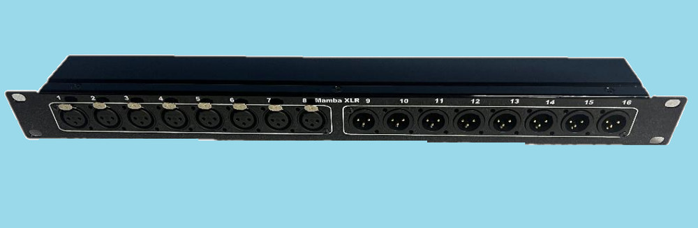 Mamba 16 Point [8 in x 8 out] 1RU XLR to XLR Patch Bay
