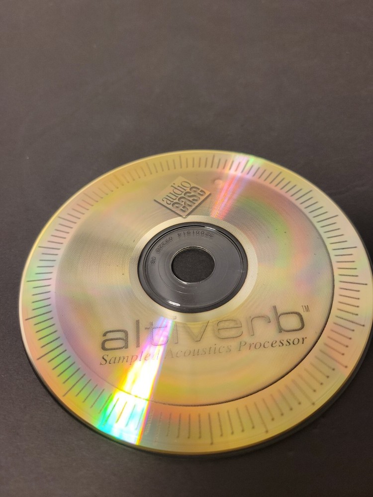 Altiverb 5 Audio Case Disc Only Sampled Acoustic Processor