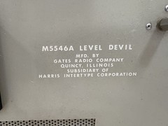 Gates M-5546A Level Devil Tube Limiter Compressor Broadcast Audio Parts/Repair