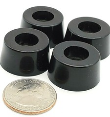 Rubber Equipment Feet Bumper 1″ wide Steel Washer 1/2″ Tall Audio Speakers Amps
