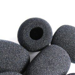 20x Practical Small Black Microphone Headset Windscreen Sponge Foam Mic Cover US