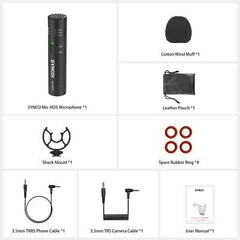 SYNCO M2S Mini Shotgun Microphone Video With Stand For Smartphone DSLR Camera