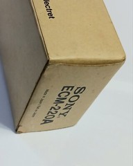 SONY Condenser Microphone ECM-220A Japan w/Instruction Box Standard Plug