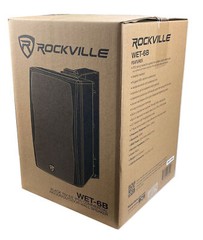 Rockville WET-6B 70V 6.5″ IPX55 Commercial Indoor/Outdoor Wall Speaker – Black