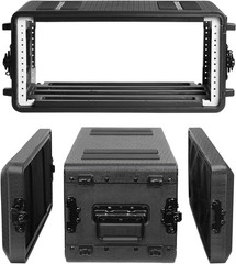 4U Rack Case Shallow 11″ Depth, 19″ Rackmount Flight Case, Watertight Dust-Proof