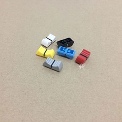 10PCS Multicolor Slide Fader Knob Caps 8mm Slot for Mixer Equalizer Slider
