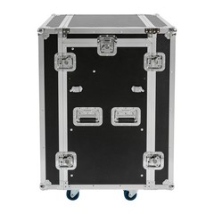 PA DJ 14U Portable Equipment Rack Mount Storage Case.Slant Mixer Top Rack