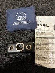 AKG B29L BATTERY POWER SUPPLY with AKG C-411 & C-419 INSTRUMENT MICROPHONES.