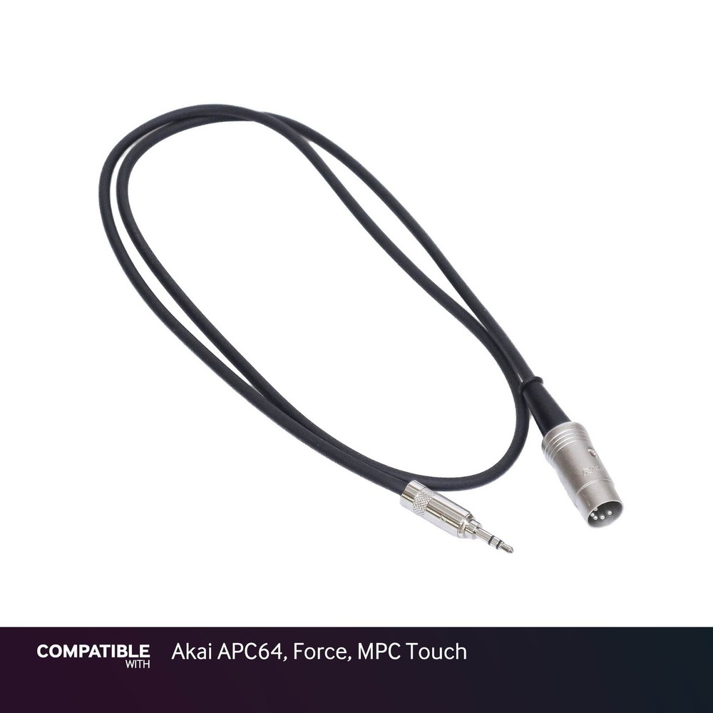 Rapco 1/8″ TRS MIDI Type-A Cable for Akai APC64, Force, MPC Touch