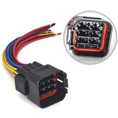 16 Pin Auto Waterproof Electrical Connector Plug Male and Female, Replacement