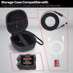 Storage Case Compatible with TASCAM FR-AV2 Compact 32-bit Float Field Recorde…