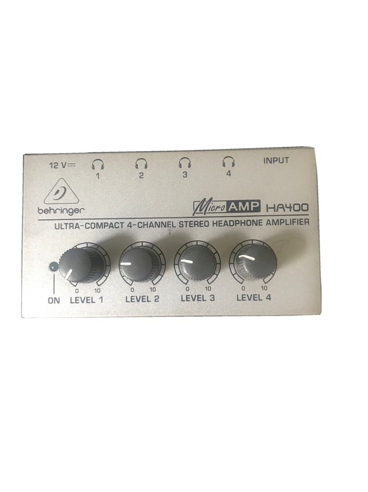 EXC — Behringer MicroAmp HA400 4-Channel Stereo Headphone Amplifier