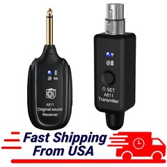 Microphone Converter XLR Transmitter and Receiver Microphone Wireless System USA