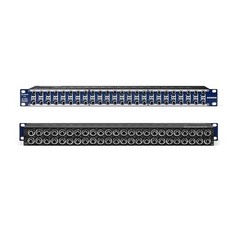 Samson S-Patch Plus 48-Point Audio Patch Bay with 1/4-Inch 19″ x 1.75″, Blue