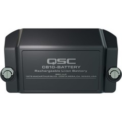 QSC CB10 10″ Battery Powered Portable PA Speaker Bundle w/ Extra 4400mAh Battery