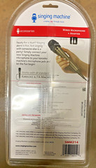 Singing Machine SMM 214 Unidirectional Dynamic Wired Microphone + Adapter Black
