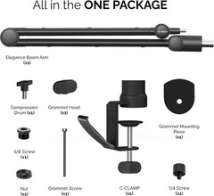 Adjustable Scissor Arm Mount for Gaming & Streaming