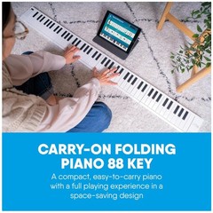 Folding Digital Piano – 88 Keys, Rechargeable